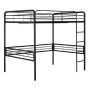 DHP - Amelia Black Full Metal Loft Bed - Image 1