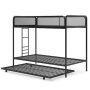 DHP - Ellie White Metal Triple Twin Bunk Bed - Image 1