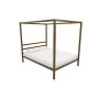 DHP Rory Gold Metal Queen Canopy Bed - Image 1