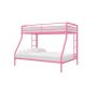 DHP - Cindy Pink Metal Twin Over Full Bunk Bed - Image 1
