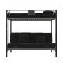 DHP - Sunrise Silver Metal Twin Over Futon Bunk Bed - Image 1