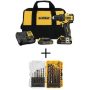 DEWALT ATOMIC 20-Volt MAX Cordless Brushless Compact 1/2 in. Drill/Driver Kit w/ Black and Gold Drill Bit Set (21-Piece) - Image 1