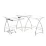 maocao hoom 51 in. White Home Office L-Shaped Desk Computer Desk Writing Desk - Image 1