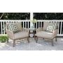 Canopy Poppy 3-Piece Resin Wicker Patio Deep Seating Set with Sunbrella Cast Ash Cushions - Image 1