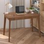39.4 in. W-29.5 in H Brown Computer Desk with 2 Drawers - Image 1