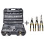 DEWALT Chrome Vanadium Mechanics Tool Set (192-Piece) w/ Compound Pliers Set (3-Piece) - Image 1