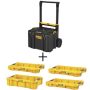 DEWALT TOUGHSYSTEM 2.0 24-in Mobile Tool Box w/ (3) TOUGHSYSTEM 2.0 Shallow Tool Trays & (1) TOUGHSYSTEM 2.0 Deep Tool Tray - Image 1