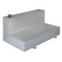 Delta L-Shaped Aluminum Liquid Transfer Tank in Silver Metallic - Image 1