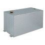Delta Rectangular Aluminum Liquid Transfer Tank in Silver Metallic - Image 1