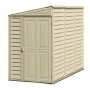 Duramax Building Products Sidemate 4 ft. x 8 ft. Vinyl Shed w/ Foundation 29.25 sq. ft. - Image 1