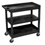 Luxor EC 32 inch Utility Cart in Black - Image 1