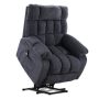 Boyel Living Blue Electric Lift Recliner w/ Heat Therapy and Massage, Heavy Recliner w/ Modern Padded Arms and Back - Image 1
