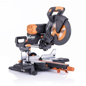 Evolution-Power-Tools-15-Amp-10-in-Dual-Bevel-Sliding-Miter-Saw-with-Laser-Guide-Dust-Bag-13-ft-Power-Cord-and-28-T-Multi-Material-Blade