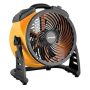 XPOWER 11 in. Variable Speed Cordless Rechargeable Drum Fan w/ Charging Cable and USB Outlet - Image 1