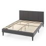 Zinus - Maddon Grey Upholstered Full Platform Bed Frame - Image 1