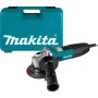 Makita 6 Amp Corded 4 in. Lightweight Angle Grinder with Grinding Wheel, Wheel Guard Side Handle Hard Case - Image 1