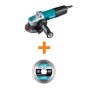 Makita 7.5 Amp Corded 4.5-in X-LOCK AC/DC Switch Angle Grinder w/ Bonus 4.5-in Diamond Ceramic and Granite Cutting Blade - Image 1