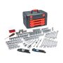 GEARWRENCH 1/4 in., 3/8-in and 1/2-in Drive Mechanic Tool Set w/ 3-Drawer Storage Box (219-Piece) - Image 1