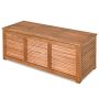 Costway 47 Gal. Deck Storage Acacia Wood Organization Toys Cushions Tools Deck Box - Image 1