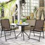 Costway 3-pc Metal Round 27.5 in. H Outdoor Bistro Set - Image 1