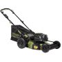 Green Machine 62-Volt Cordless 3-in-1 High Wheel Push Walk Behind Mower, Cutting Width 22-in w/ 4 Ah Battery and Charger - Image 1