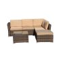 4-Piece Wicker Patio Conversation Set w/ Brown Cushions - GZ-B2BO2020261 - Image 1