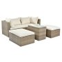 5-Piece Wicker Patio Conversation Set with Beige Cushions GZD-B2BO2020623 - Image 1