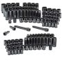 Husky 3/8-in and 1/2-in Drive Master Impact Socket Set (108-Piece) - Image 1