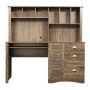 Utopia 4niture Primo Dark Brown Office Computer Desk w/ Hutch - Image 1
