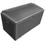 Hampton Bay 110 Gal. Brown Resin Wood Look Outdoor Storage Deck Box with Lockable Lid - Image 1