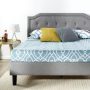 Zinus Kellen Upholstered Scalloped Platform Bed Frame, Queen - Image 1