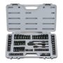 Stanley 1/4 in. & 3/8 in. Drive Black Chrome Laser Etched SAE Mechanics Tool Set (69-Piece) - Image 1