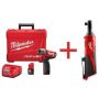 Milwaukee M12 FUEL 12V Lithium-Ion Brushless 3/8 in. Cordless Impact Wrench Kit W/ Free M12 3/8 in. Ratchet - Image 1