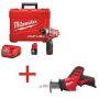 Milwaukee M12 FUEL 12-Volt Lithium-Ion 1/4 in. Hex Cordless Screwdriver Kit with M12 HACKZALL Reciprocating Saw (Tool-Only) - Image 1