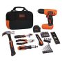BLACK+DECKER 8V MAX Lithium-Ion Cordless Rechargeable Drill and Project Kit (55 Piece) with Charger and Tool Bag - Image 1