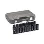 GEARWRENCH 1/2 in. Drive 6-Point SAE/Metric Deep Impact Socket Set (27-Piece) - Image 1