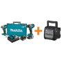 Makita 18V LXT Lithium-Ion Brushless Cordless Hammer Drill/Impact Driver Combo Kit (2Pc) w/BONUS 18V Bluetooth Speaker - Image 1