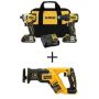 DEWALT ATOMIC 20V MAX Cordless Brushless Compact Drill/Impact 2 Tool Combo Kit, 20V Compact Recip Saw, and (2) 1.3Ah Batteries - Image 1