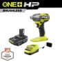 RYOBI ONE+ HP 18V Brushless Cordless 1/4 in. Impact Driver with 2.0 Ah Battery and Charger - Image 1