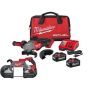 Milwaukee M18 FUEL 18V Lithium-Ion Brushless Cordless 4-1/2 in./5 in. Grinder with Deep Cut Bandsaw (2-Tool) - Image 1