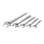 Crescent 6 in., 8 in., 10 in., 12 in., and 12 in. Chrome Adjustable Wrench Set (5-Piece) - Image 1