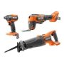 RIDGID 18V Brushless Cordless 2-Tool Combo Kit with Reciprocating Saw and Multi-Tool (Tools Only) with Brushless Impact Driver - Image 1