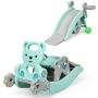 Costway Baby Rocking Horse Slide Set 4-in-1 Kids Swing Toys with Basketball Hoop Ferrule - Image 1