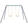 TIRAMISUBEST Outdoor Steel Swing Set with 2 Seats - Image 1