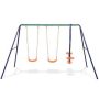 TIRAMISUBEST Outdoor Steel Swing Set with 4 seats - Image 1