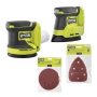 RYOBI ONE+ 18V Cordless 2-Tool Combo Kit w/ Random Orbit Sander and Corner Cat Finish Sander (Tools Only) w/ Sandpaper - Image 1