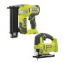 RYOBI ONE+ 18V 18-Gauge Cordless AirStrike Brad Nailer with Cordless Jig Saw - Image 1