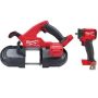 Milwaukee M18 FUEL 18-Volt Lithium-Ion Brushless Cordless Compact Bandsaw with M18 FUEL Compact 3/8 in. Impact Wrench - Image 1