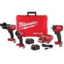 Milwaukee M18 FUEL 18-Volt Lithium-Ion Brushless Cordless Hammer Drill/Impact Driver Combo Kit (2-Tool) with 1/2 in. Impact Wrench - Image 1