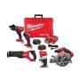 Milwaukee M18 FUEL 18-Volt Lithium Ion Brushless Cordless Combo Kit 4-Tool with Cordless Router - Image 1